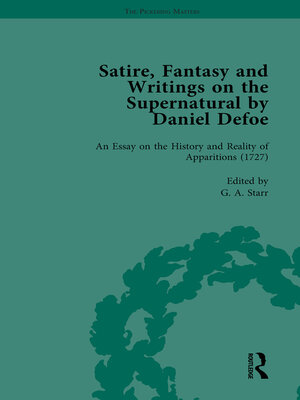 cover image of Satire, Fantasy and Writings on the Supernatural by Daniel Defoe, Part II vol 8
